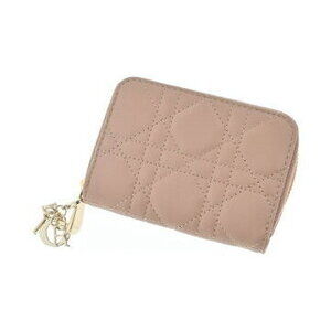 Christian Dior Wallet Coin Wallet Pink Beige